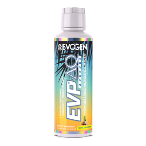 Evogen | EVP AQ (Aqueous) | Liquid Muscle Volumizer | Tropic Thunder Flavor | Vegetable Glycerol | Betaine | S7™ NO Blend |Front Image Bottle