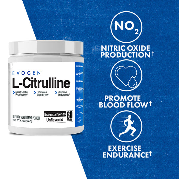 Evogen | Essential Series | L-Citrulline Powder | Product Callouts 